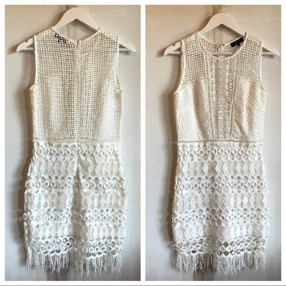 ASOS Goldie Mixed Crochet Bodycon Dress - Picture 4 of 8